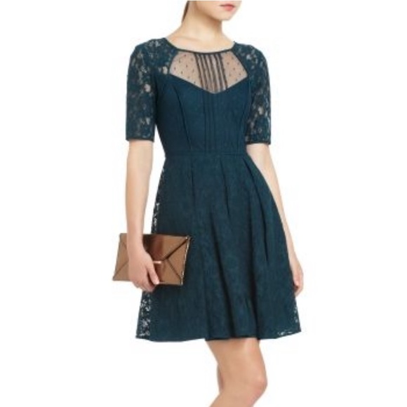BCBGMaxAzria Julya Cocktail Lace Dress Cutout - Picture 2 of 10